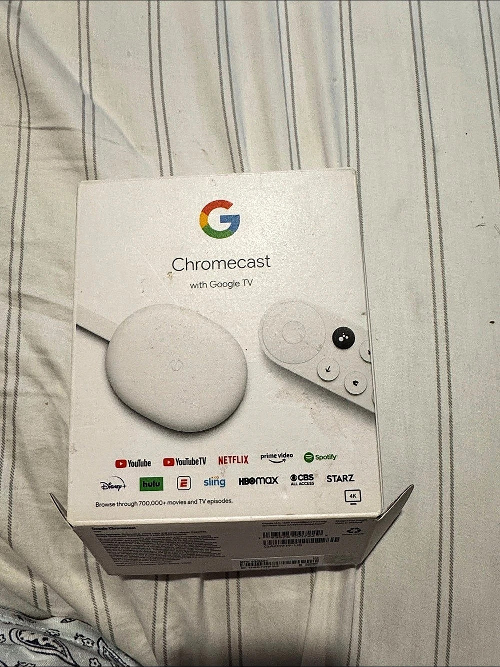 Google Chromecast with Google TV 4K Streaming Device